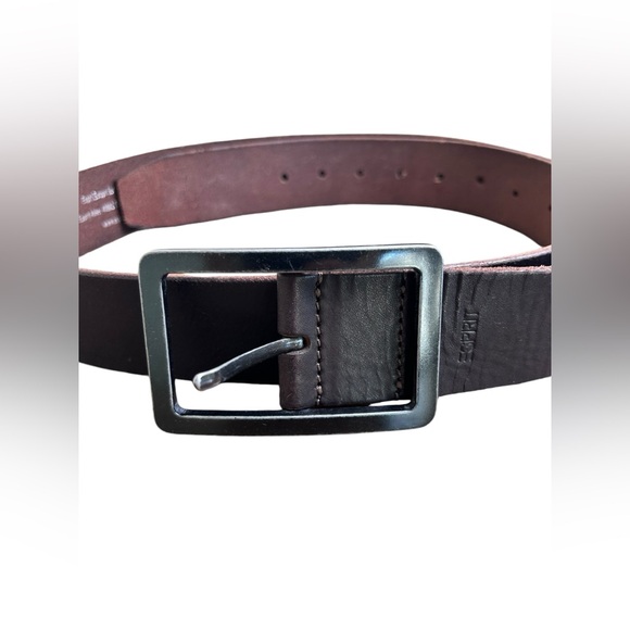 ESPIRIT Black Leather Belt Germany - Picture 4 of 5
